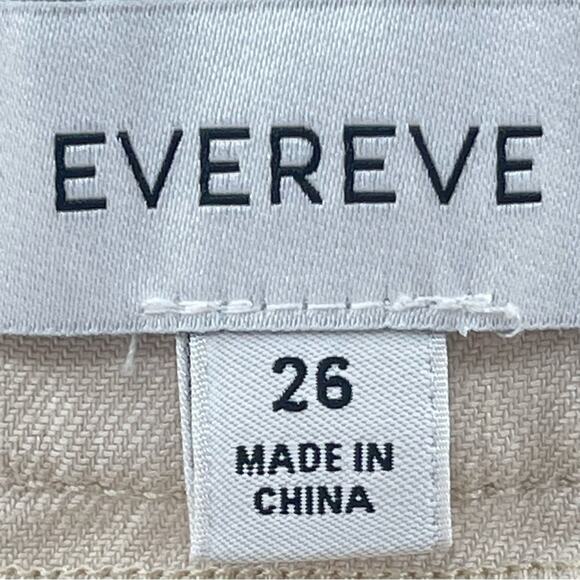 Evereve Marion Linen Blend Neutral Tone Wide Leg High Rise Trouser Pants Size 26 - Picture 11 of 14